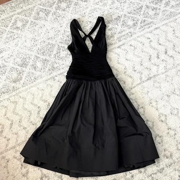 strapless open back dress Ruffle Halter Chiffon Gown – BCBGMAXAZRIA